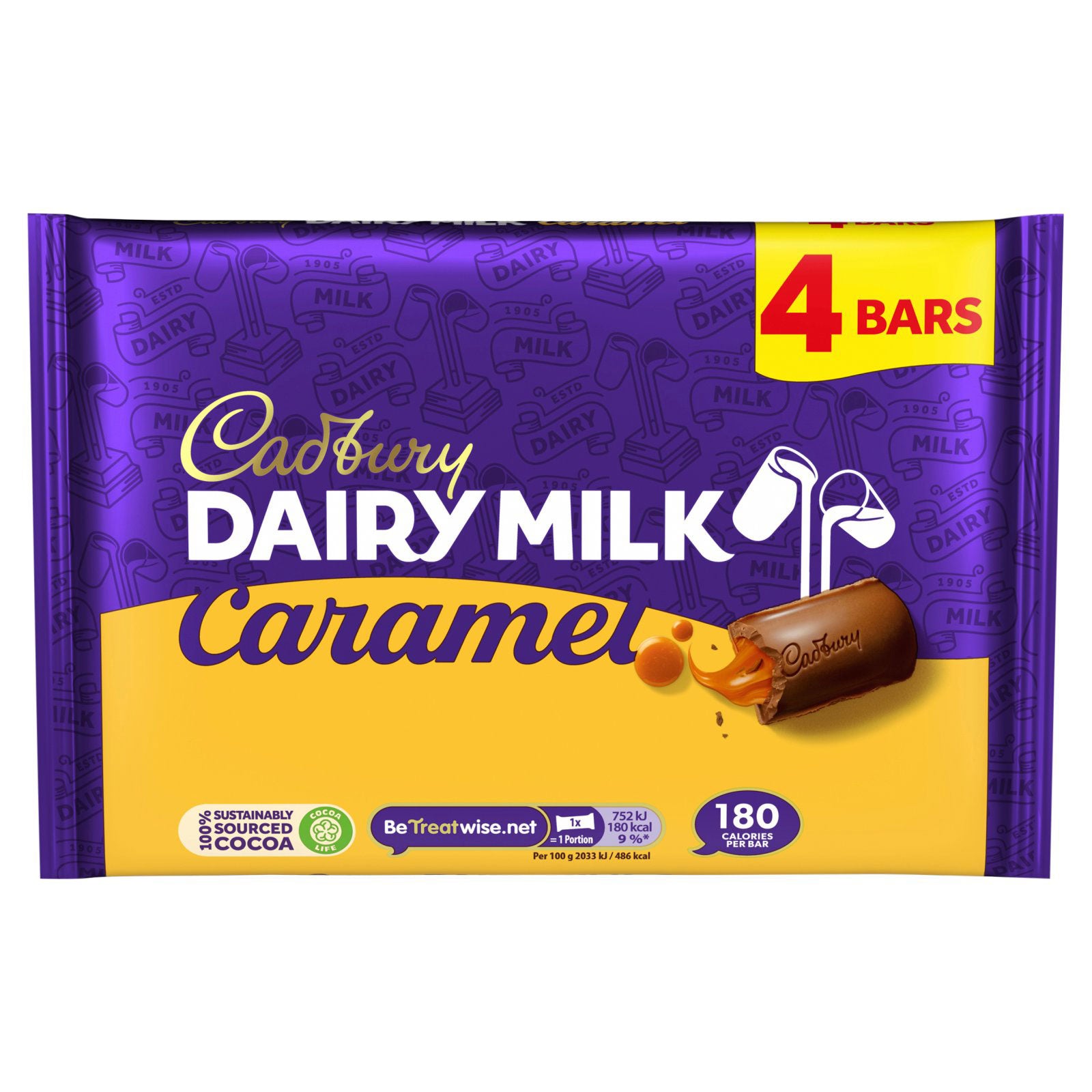 Cadbury Dairy Milk Caramel 4 Pack Cadbury Dairy Milk Caramel 4 Pack